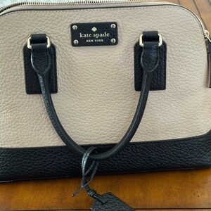 Kate Spade Black and Tan Satchel